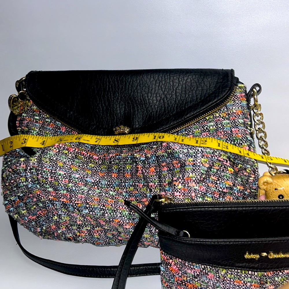 Juicy Couture Multicolored Fold-over Fabric Purse Crossbody
14x9x4 - Picture 9 of 17